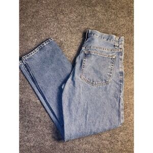 Basic Editions Jeans Mens 31x30 Blue Denim Americana High Waisted Straight Leg